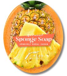ANANAS DOĞAL SÜNGERLİ SABUN 125 GR / Pineapple Natural Sponge Soap - Jimena Natural
