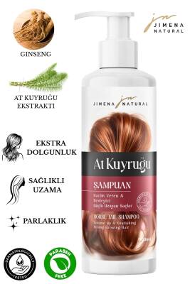AT KUYRUĞU ŞAMPUANI GÜÇLÜ UZAYAN SAÇLAR HACİM VERİCİ BESLEYİCİ 500 ML DOĞAL BİTKİSEL PARABENSİZ - 3