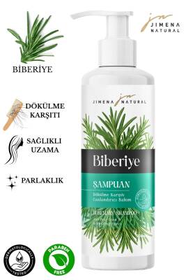 Biberiye Şampuanı Dökülme Karşıtı 500 ML Doğal, Dolgun ve Canlı Görünümlü, Hacimli Saçlar, Parabensiz - 2
