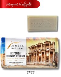 EFES – İZMİR ( Magnet Hediyeli) - ZEYTİNYAĞLI DOĞAL SABUN 220 GR / Ephesus – İzmir - Jimena Natural
