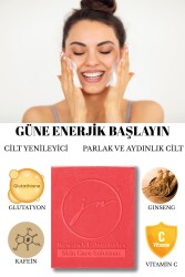 ENERJİK SABAHLAR GLUTATYON & KAFEİN & VİTAMİN C & GİNSENG SABUNU 85 GR - 1