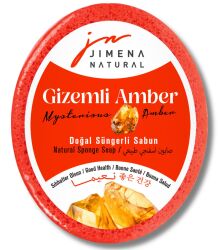 GİZEMLİ AMBER DOĞAL SÜNGERLİ SABUN 125 GR / Mysterious Amber Natural Sponge Soap - Jimena Natural