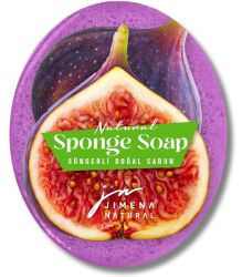 İNCİR DOĞAL SÜNGERLİ SABUN 125 GR / Fig Natural Sponge Soap - Jimena Natural