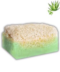 KABAK LİFLİ ALOE VERA SABUNU 120 GR – El Yapımı Doğal Sabun - Jimena Natural