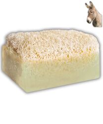 KABAK LİFLİ EŞEK SÜTÜ SABUNU 120 GR – El yapımı Doğal Sabun - Jimena Natural