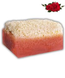 KABAK LİFLİ GÜL SABUNU 120 GR – El Yapımı Doğal Sabun - Jimena Natural