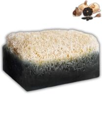 KABAK LİFLİ KARA SARIMSAK SABUNU 120 GR – El Yapımı Doğal Sabun - Jimena Natural