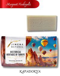 KAPADOKYA – NEVŞEHİR ( Magnet Hediyeli) ZEYTİNYAĞLI DOĞAL SABUN 220 GR / Cappadocia - Nevşehir - Jimena Natural