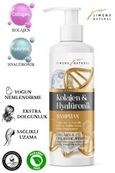 KOLAJEN & HYALURONİK ŞAMPUAN NEM VE PARLAKLIK DOLGUN GÜÇLÜ VE SAĞLIKLI UZAMA BİTKİSEL PARABENSİZ - 3