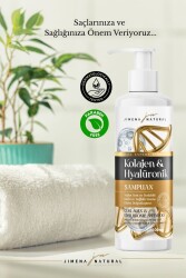 KOLAJEN & HYALURONİK ŞAMPUAN NEM VE PARLAKLIK DOLGUN GÜÇLÜ VE SAĞLIKLI UZAMA BİTKİSEL PARABENSİZ - 4