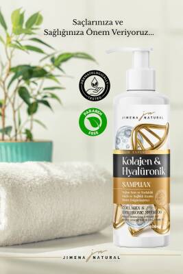 KOLAJEN & HYALURONİK ŞAMPUAN NEM VE PARLAKLIK DOLGUN GÜÇLÜ VE SAĞLIKLI UZAMA BİTKİSEL PARABENSİZ - 4