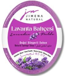 LAVANTA BAHÇESİ DOĞAL SÜNGERLİ SABUN 125 GR / Lavender Fields Natural Sponge Soap - Jimena Natural