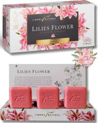 LİLYUM ÇİÇEĞİ SABUNU / LILIES FLOWER SOAP 3X100 GR Bitkisel & Doğal Sabun / Herbal & Natural Soap - Jimena Natural