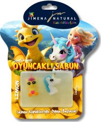 LİMON KOKULU OYUNCAKLI SABUN 125 GR / Soap’n Toys – Lemon (Ejderha Serisi) - Jimena Natural