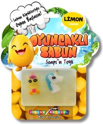 LİMON KOKULU OYUNCAKLI SABUN 125 GR / Soap’n Toys – Lemon (Meyve Serisi) - Jimena Natural