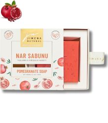 NAR SABUNU / POMEGRANATE SOAP 150 GR Yaşlanma & Kırışıklık Karşıtı / Anti-Wrinkle & Anti-Aging - Jimena Natural