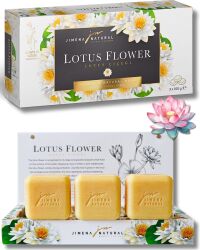 NİLÜFER ÇİÇEĞİ SABUNU / LOTUS FLOWER SOAP 3X100 GR Bitkisel & Doğal Sabun / Herbal & Natural Soap - Jimena Natural