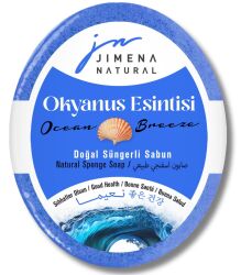  OKYANUS ESİNTİSİ DOĞAL SÜNGERLİ SABUN 125 GR / Ocean Breeze Natural Sponge Soap - Jimena Natural