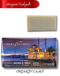 ORTAKÖY CAMİİ – İSTANBUL ( Magnet Hediyeli) -	ZEYTİNYAĞLI DOĞAL SABUN 220 GR / Ortaköy Mosque – Istanbul - Jimena Natural