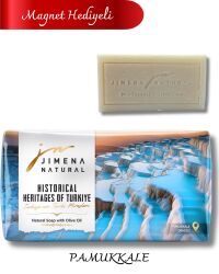 PAMUKKALE – DENİZLİ ( Magnet Hediyeli) - ZEYTİNYAĞLI DOĞAL SABUN 220 GR - Jimena Natural