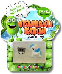 SAKIZ KOKULU OYUNCAKLI SABUN 125 GR / Soap’n Toys – Bubble Gum (Meyve Serisi) - Jimena Natural