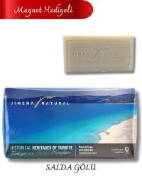 SALDA GÖLÜ – BURDUR ( Magnet Hediyeli) 	ZEYTİNYAĞLI DOĞAL SABUN 220 GR / Salda Lake – Burdur - Jimena Natural