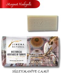 SÜLEYMANİYE CAMİİ İÇ GÖRÜNÜM – İSTANBUL ( Magnet Hediyeli) – ZEYTİNYAĞLI DOĞAL SABUN 220 GR / Suleymaniye Mosque – Istanbul - Jimena Natural