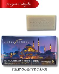SÜLEYMANİYE CAMİİ – İSTANBUL ( Magnet Hediyeli) – ZEYTİNYAĞLI DOĞAL SABUN 220 GR / Suleymaniye Mosque – Istanbul - Jimena Natural