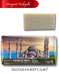 SULTANAHMET CAMİİ – İSTANBUL ( Magnet Hediyeli) - ZEYTİNYAĞLI DOĞAL SABUN 220 GR / Blue Mosque – Istanbul - Jimena Natural