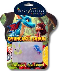 TROPİKAL MEYVELER KOKULU OYUNCAKLI SABUN 125 GR / Soap’n Toys – Tropical Fruits (Ejderha Serisi) - Jimena Natural