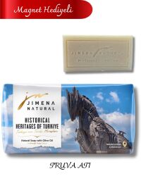 TRUVA ATI – ÇANAKKALE ( Magnet Hediyeli) – 	ZEYTİNYAĞLI DOĞAL SABUN 220 GR / Trojan Horse – Çanakkale - Jimena Natural