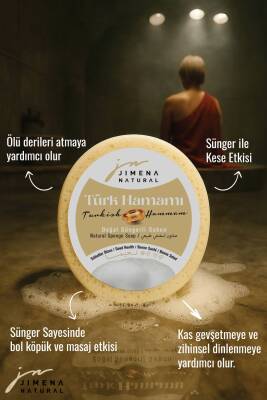TÜRK HAMAMI DOĞAL SÜNGERLİ SABUN 125 GR / Turkish Hammam Natural Sponge Soap 125 gr - 1