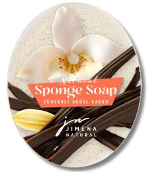 VANİLYA DOĞAL SÜNGERLİ SABUN 125 GR / Vanilla Natural Sponge Soap - Jimena Natural