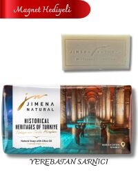 YEREBATAN SARNICI – İSTANBUL ( Magnet Hediyeli) - ZEYTİNYAĞLI DOĞAL SABUN 220 GR / Basilica Cistern – Istanbul - Jimena Natural