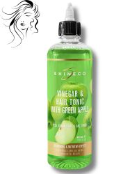 YEŞİL ELMALI SİRKE & SAÇ TONİĞİ / WINEGAR & HAIR TONIC WITH GREEN APPLE 400 ML - SHINECO