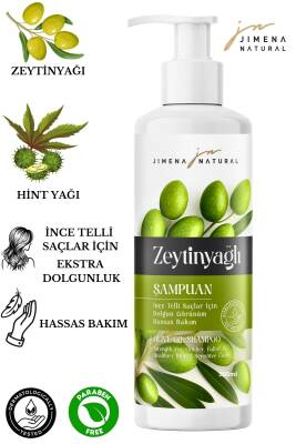ZEYTİNYAĞLI ŞAMPUAN 500 ML DOLGUNLAŞTIRICI HACİM VERİCİ PARABENSİZ - 3